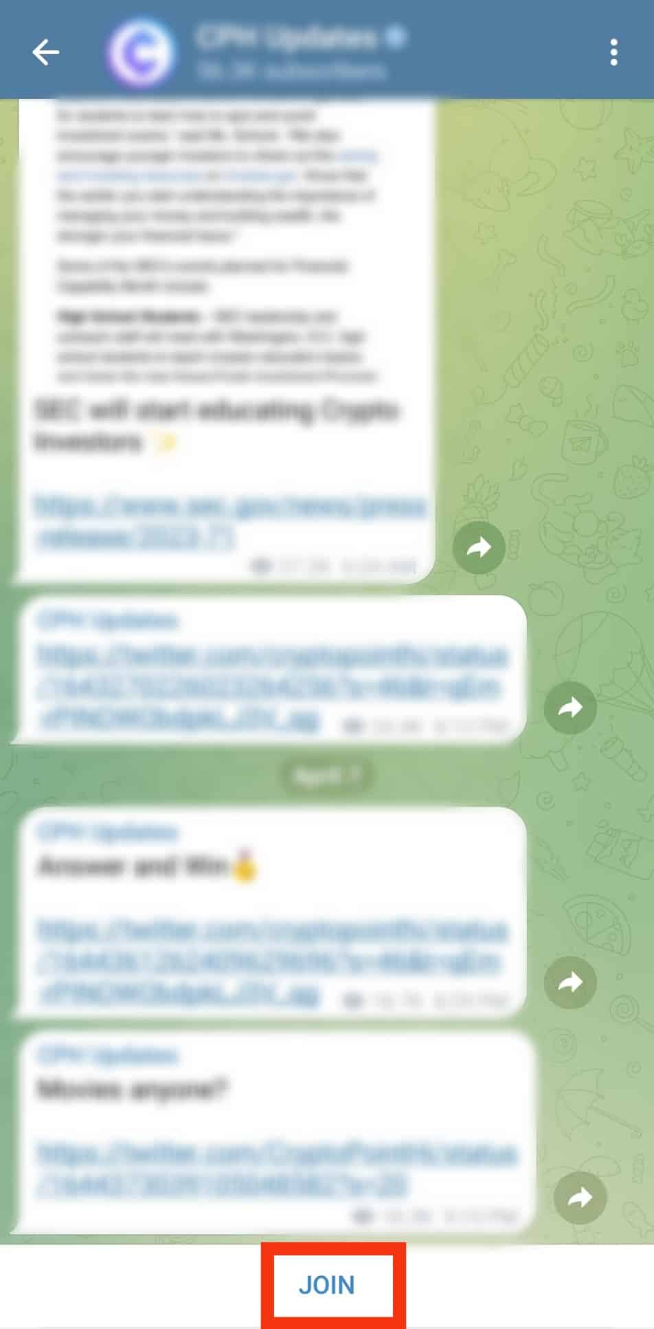 Cómo seguir a alguien en Telegram?