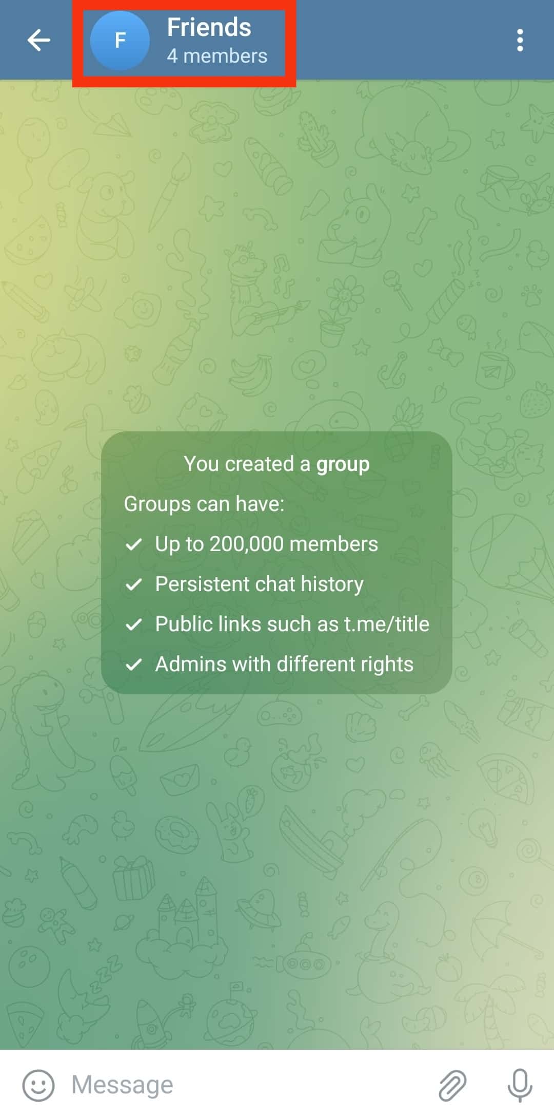 ¿Por qué no puedo agregar miembros a la Telegram ¿Grupo?