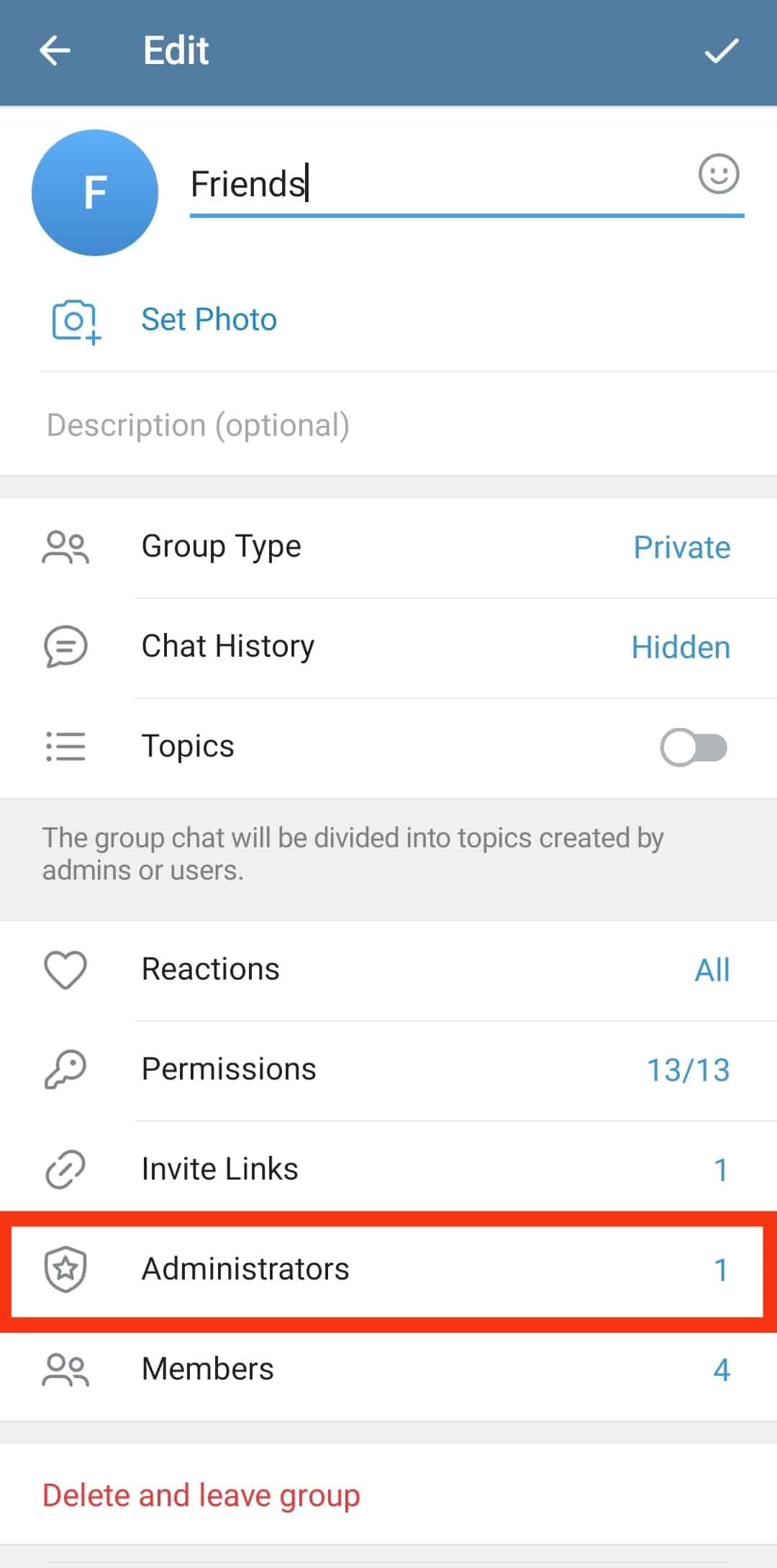 Cómo transferir Telegram Propiedad del grupo