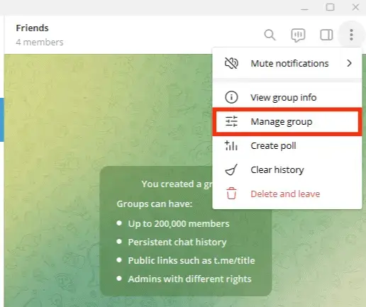 Cómo transferir Telegram Propiedad del grupo