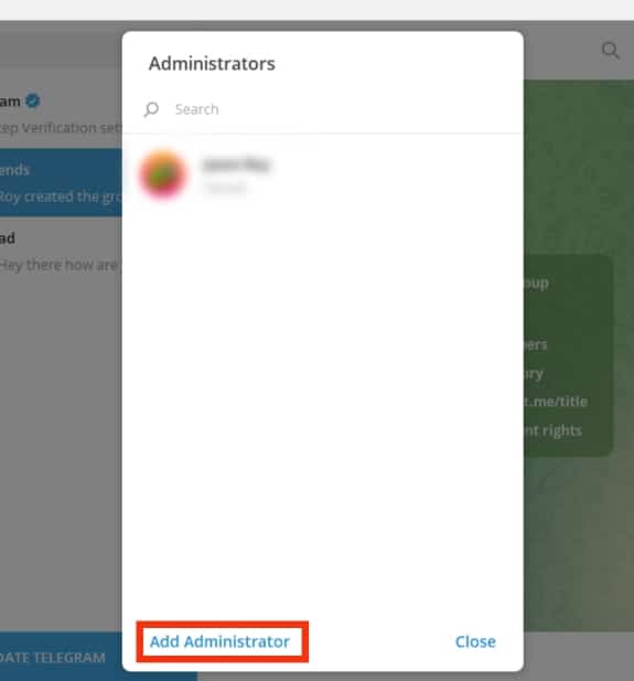 Cómo transferir Telegram Propiedad del grupo