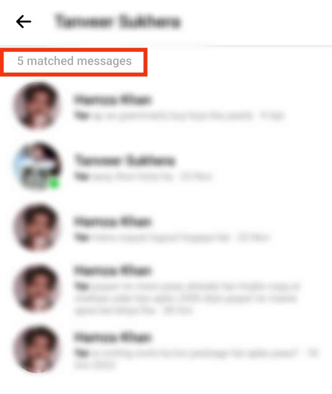 Hace Messenger ¿Notificar cuando buscas en una conversación?