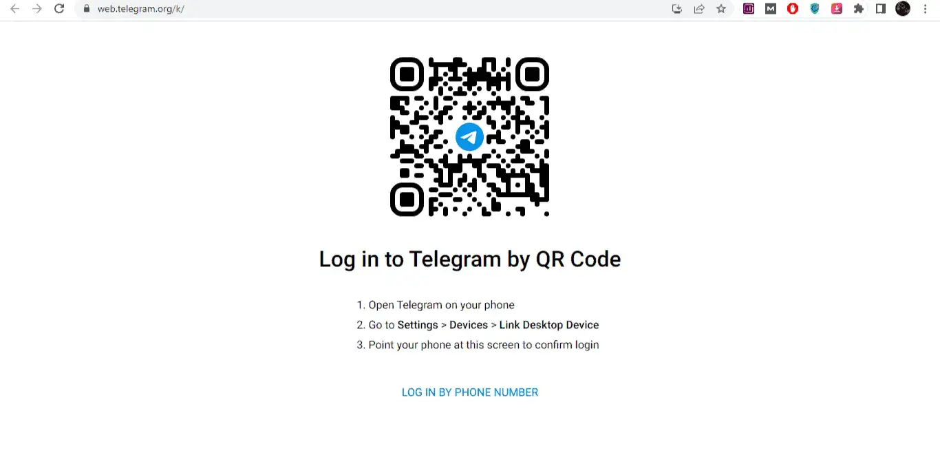 Cómo iniciar sesión en Telegram