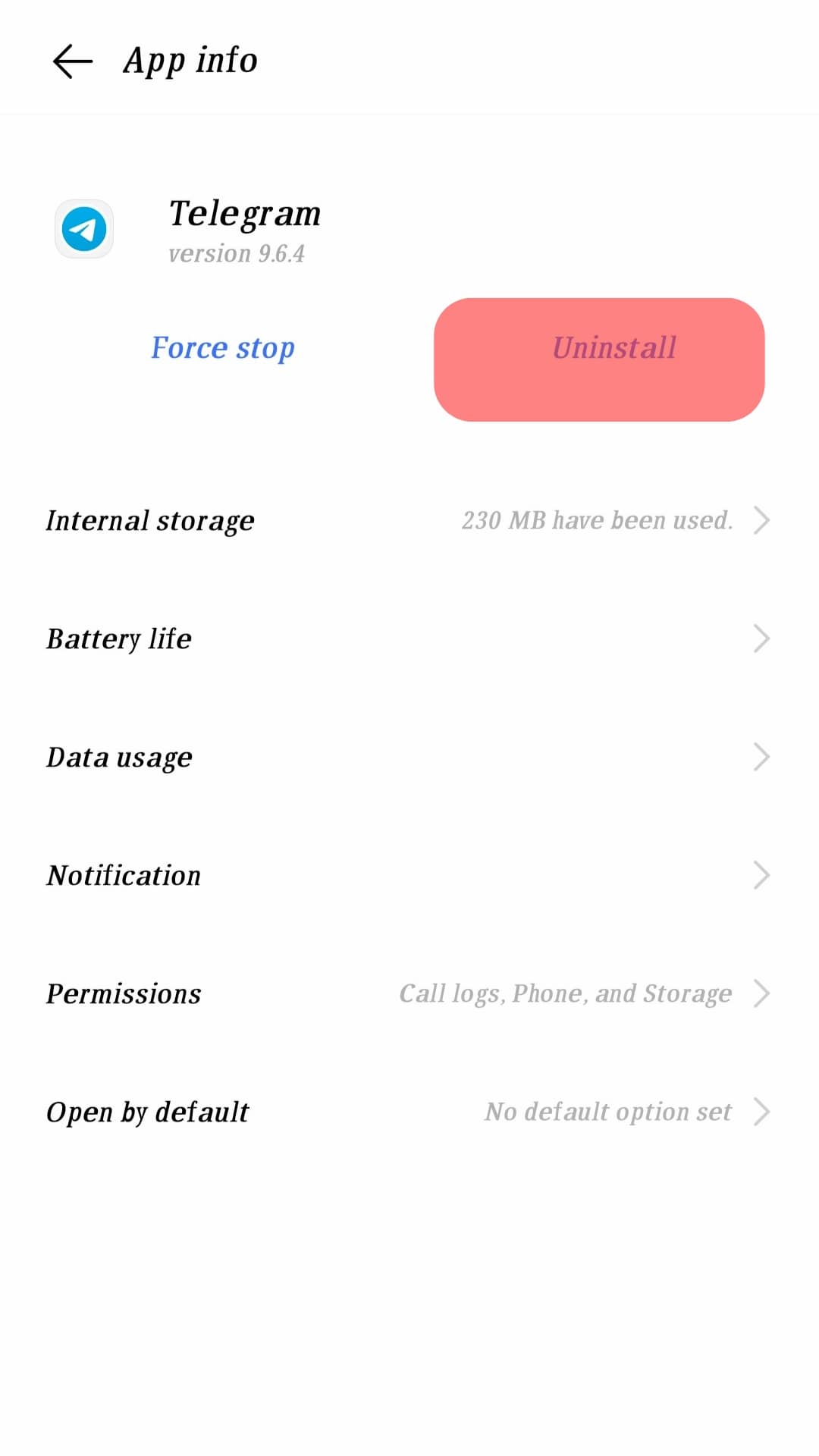 ¿Qué sucederá con mi cuenta si la desinstalo? Telegram?