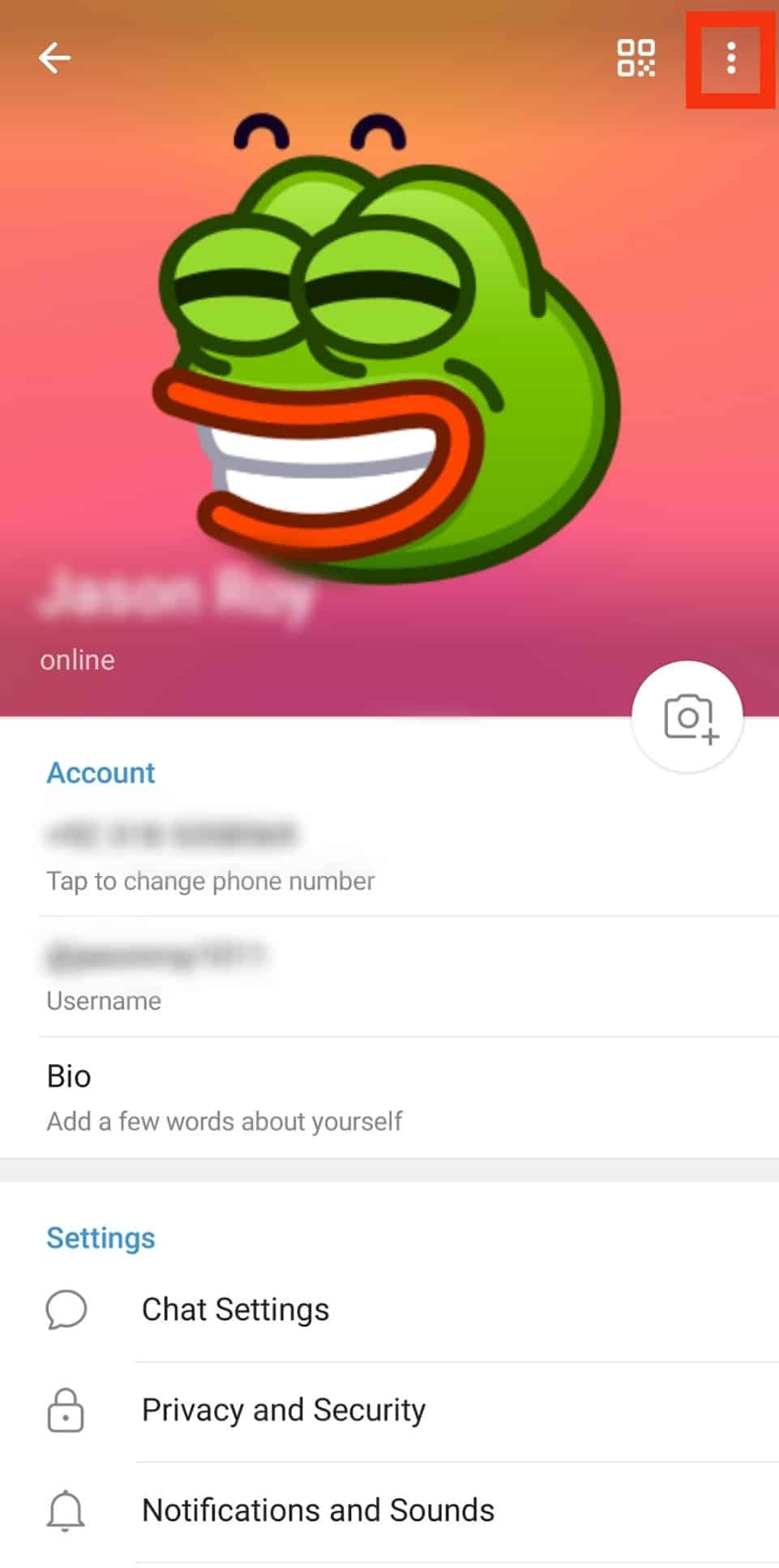 Como guardar Telegram Foto de perfil
