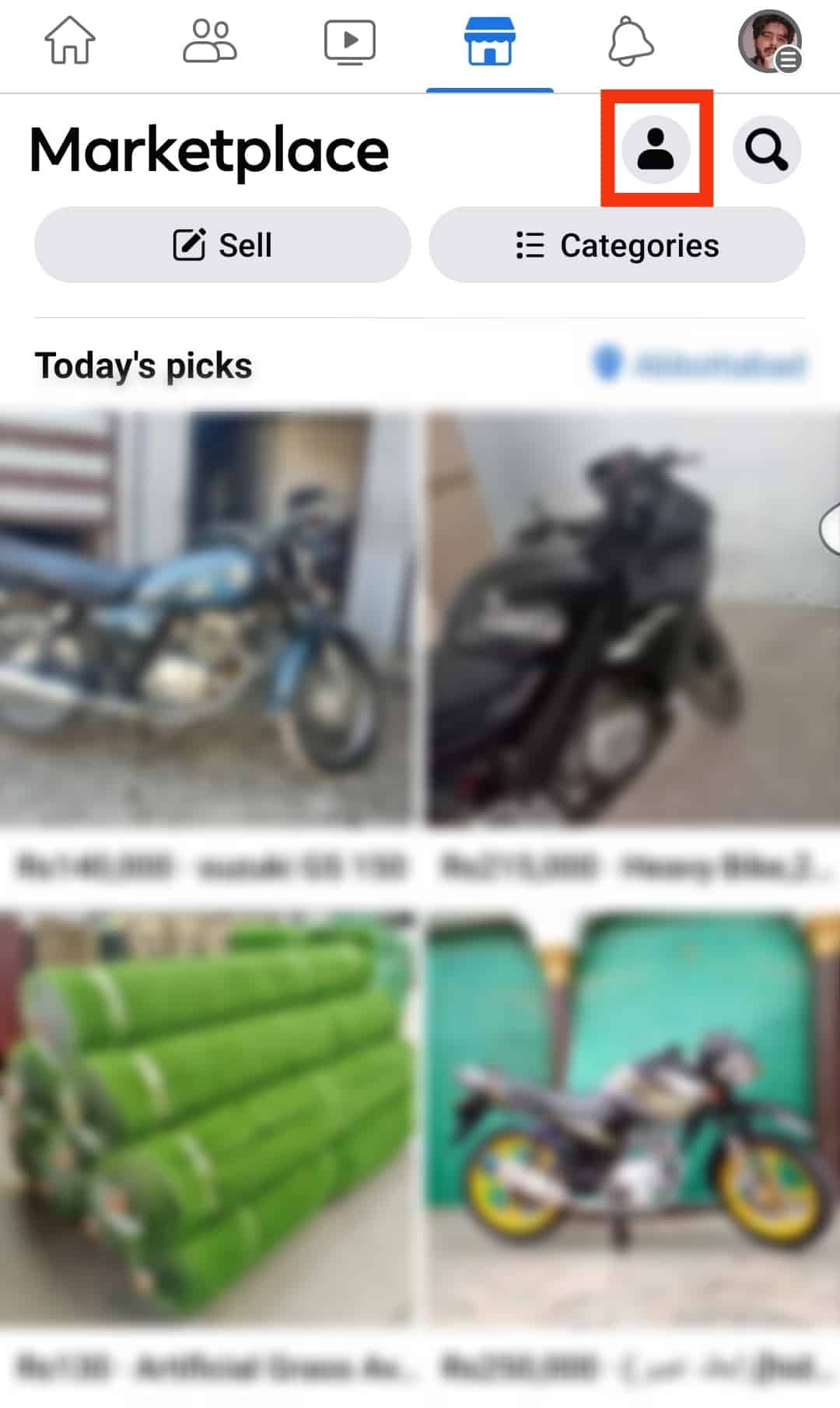 Cómo eliminar elementos guardados en Facebook Marketplace