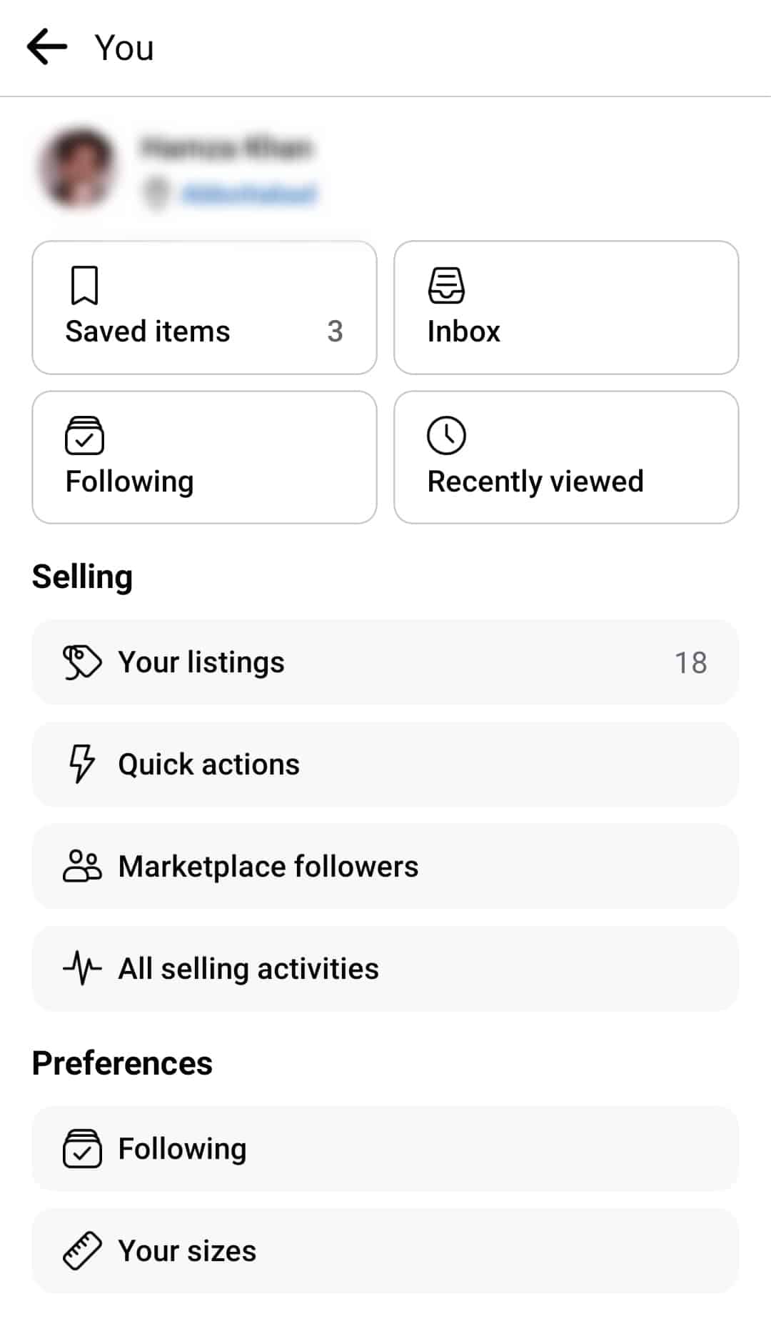 Cómo eliminar elementos guardados en Facebook Marketplace