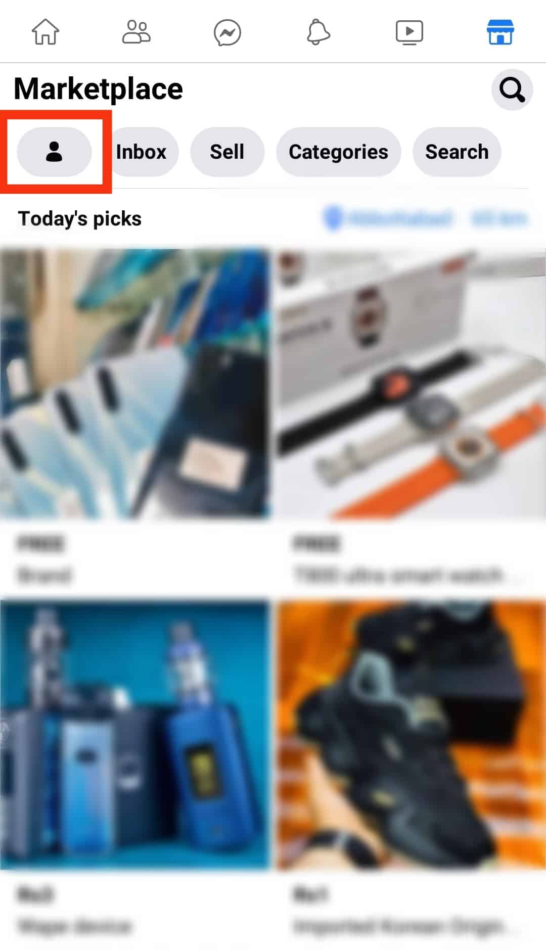 Cómo eliminar elementos guardados en Facebook Marketplace