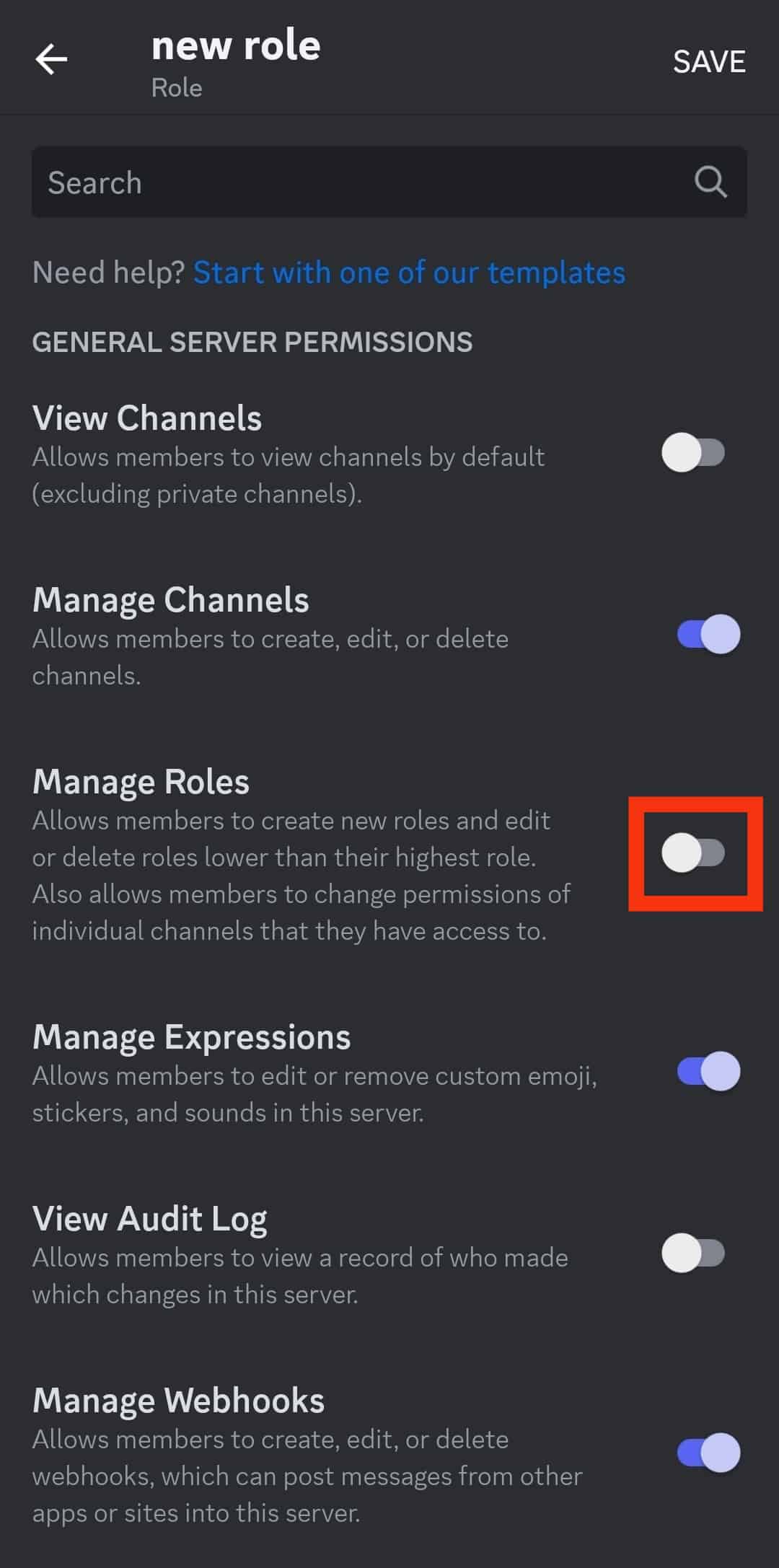 Cómo bloquear roles en Discord?
