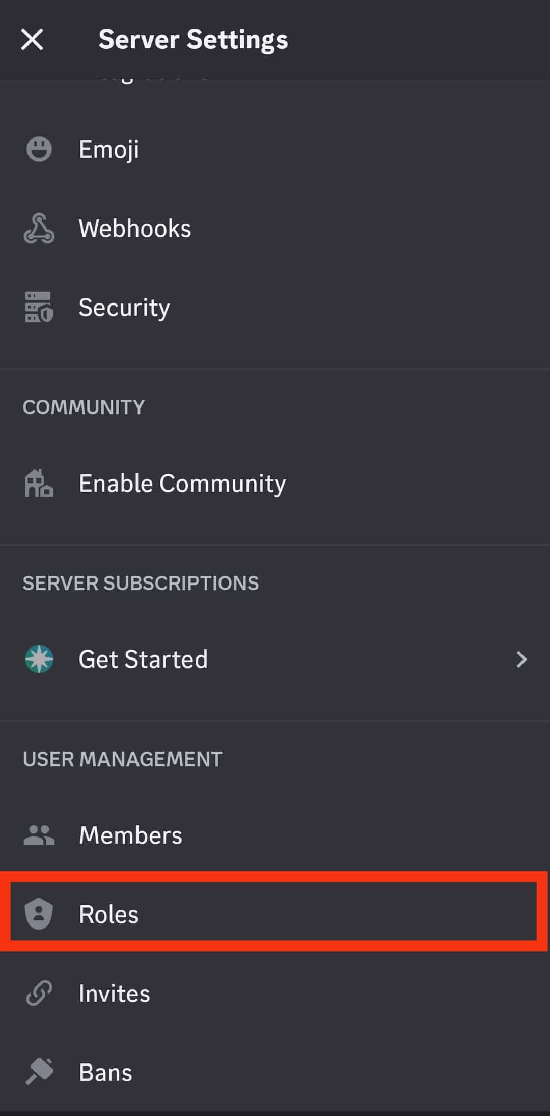Cómo bloquear roles en Discord?