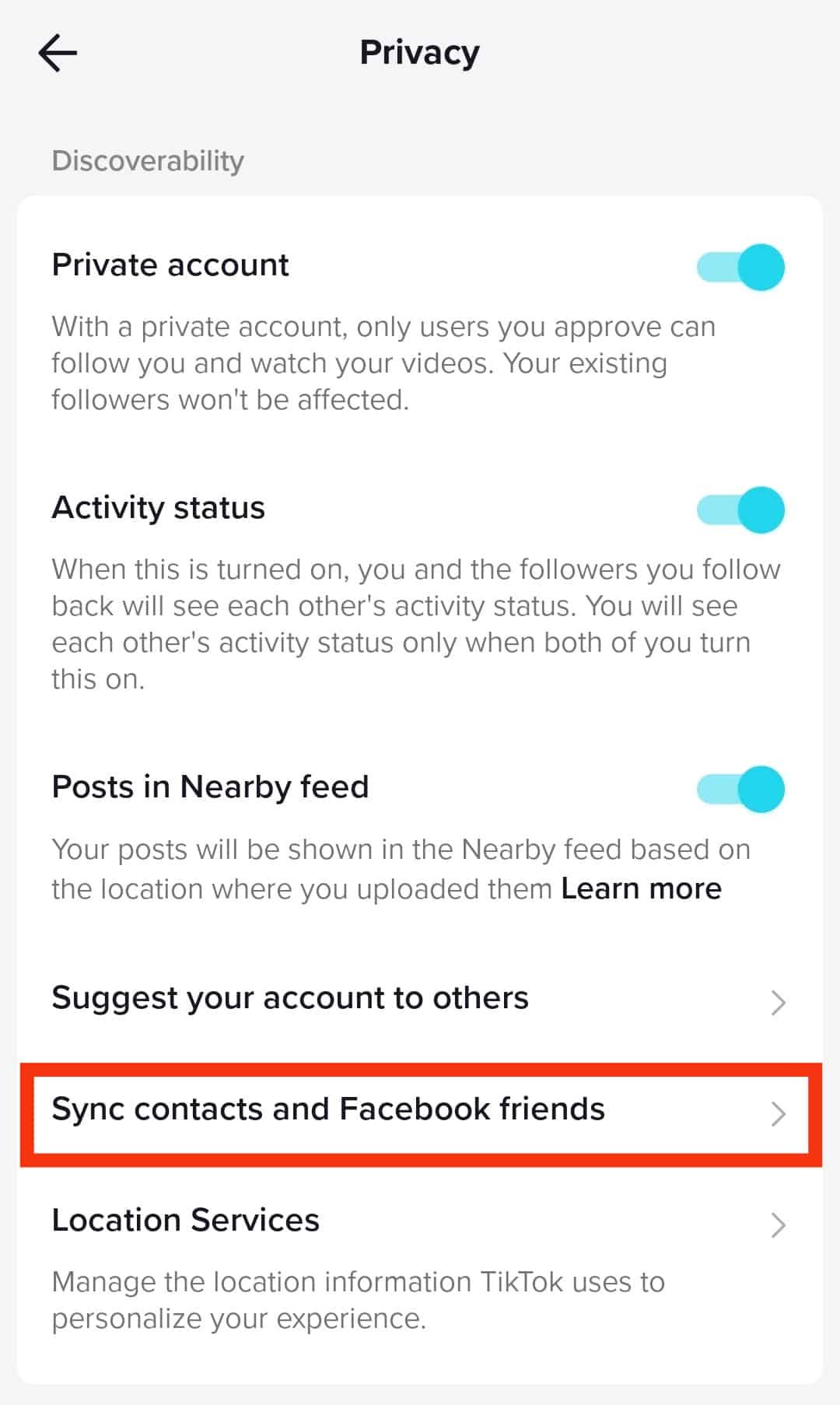 Cómo eliminar contactos de TikTok?