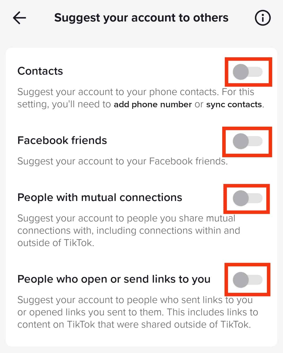 Cómo eliminar contactos de TikTok?