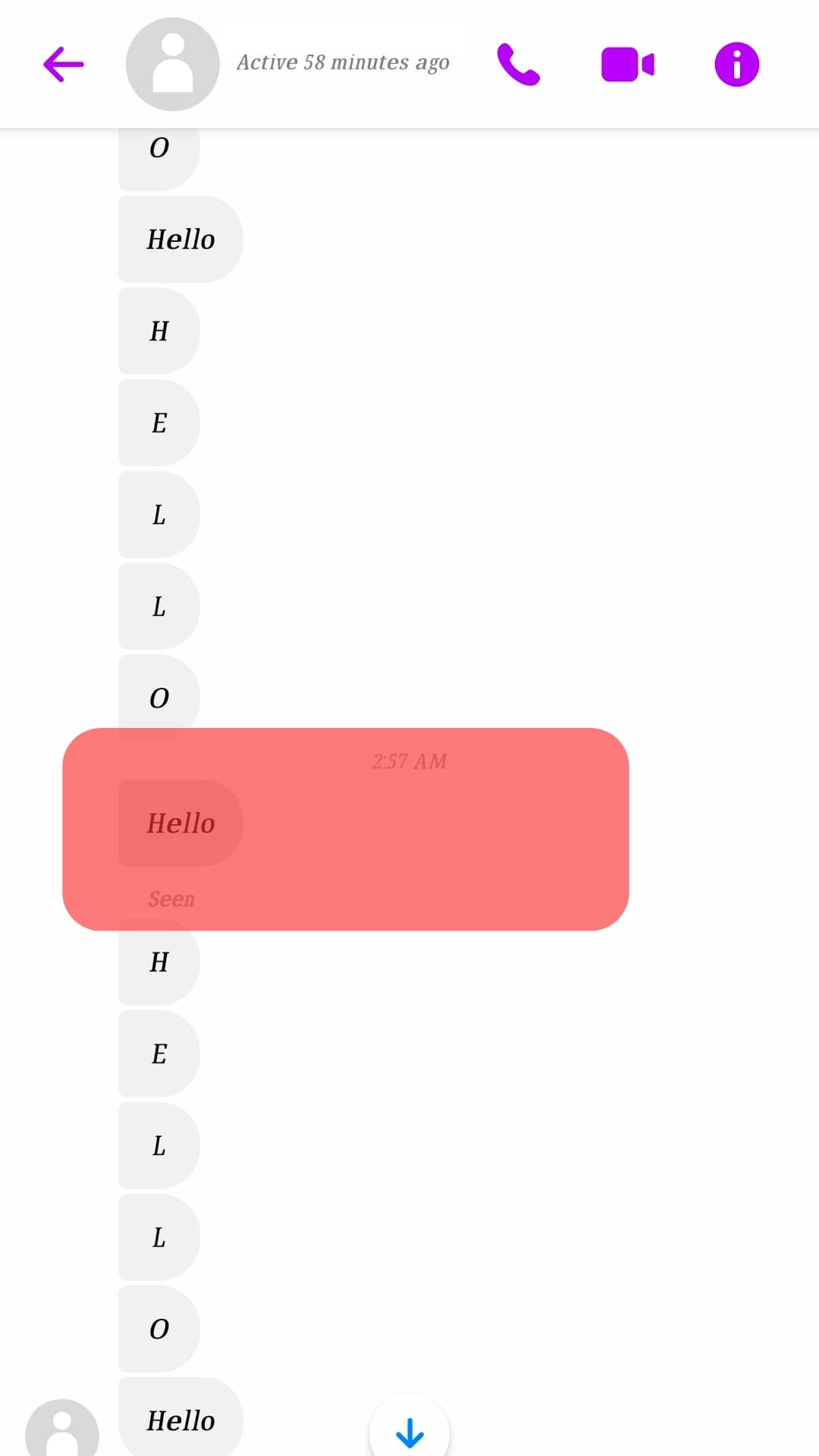 Cómo ver cuándo se enviaron mensajes en Messenger