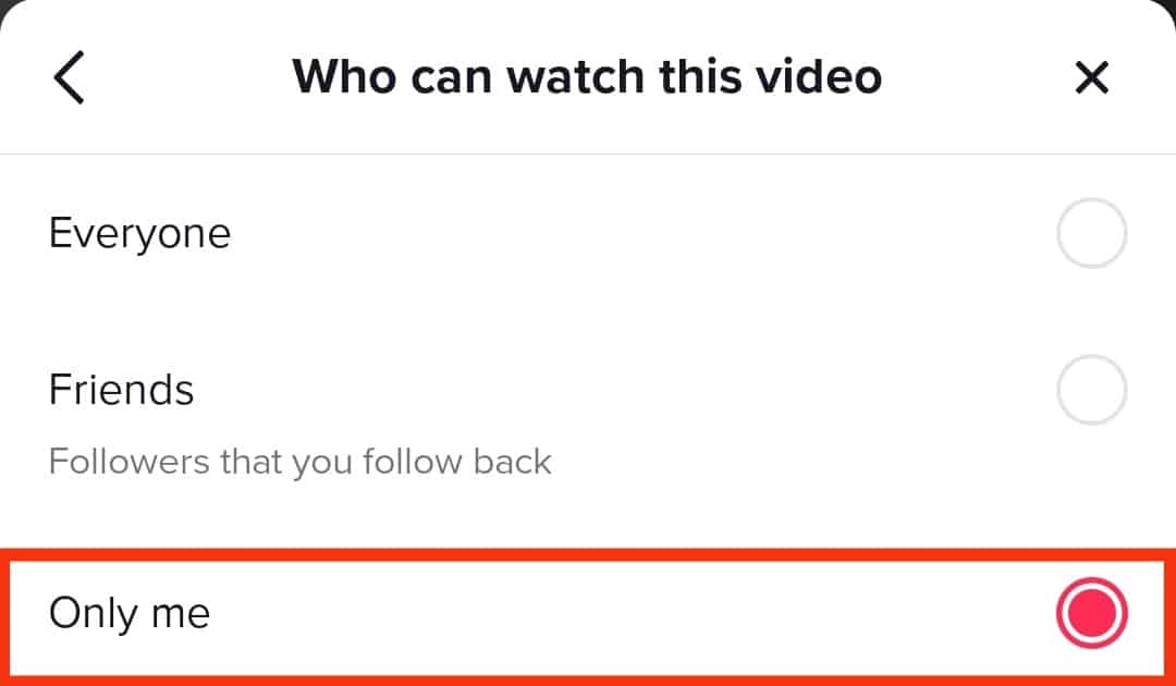 Cómo archivar un TikTok