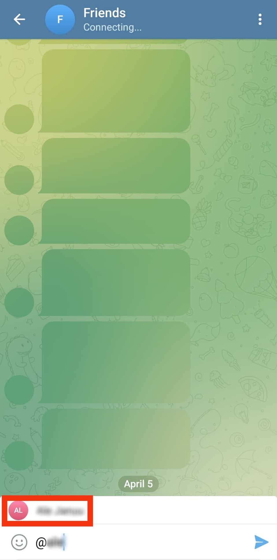 Cómo etiquetar a alguien en Telegram?