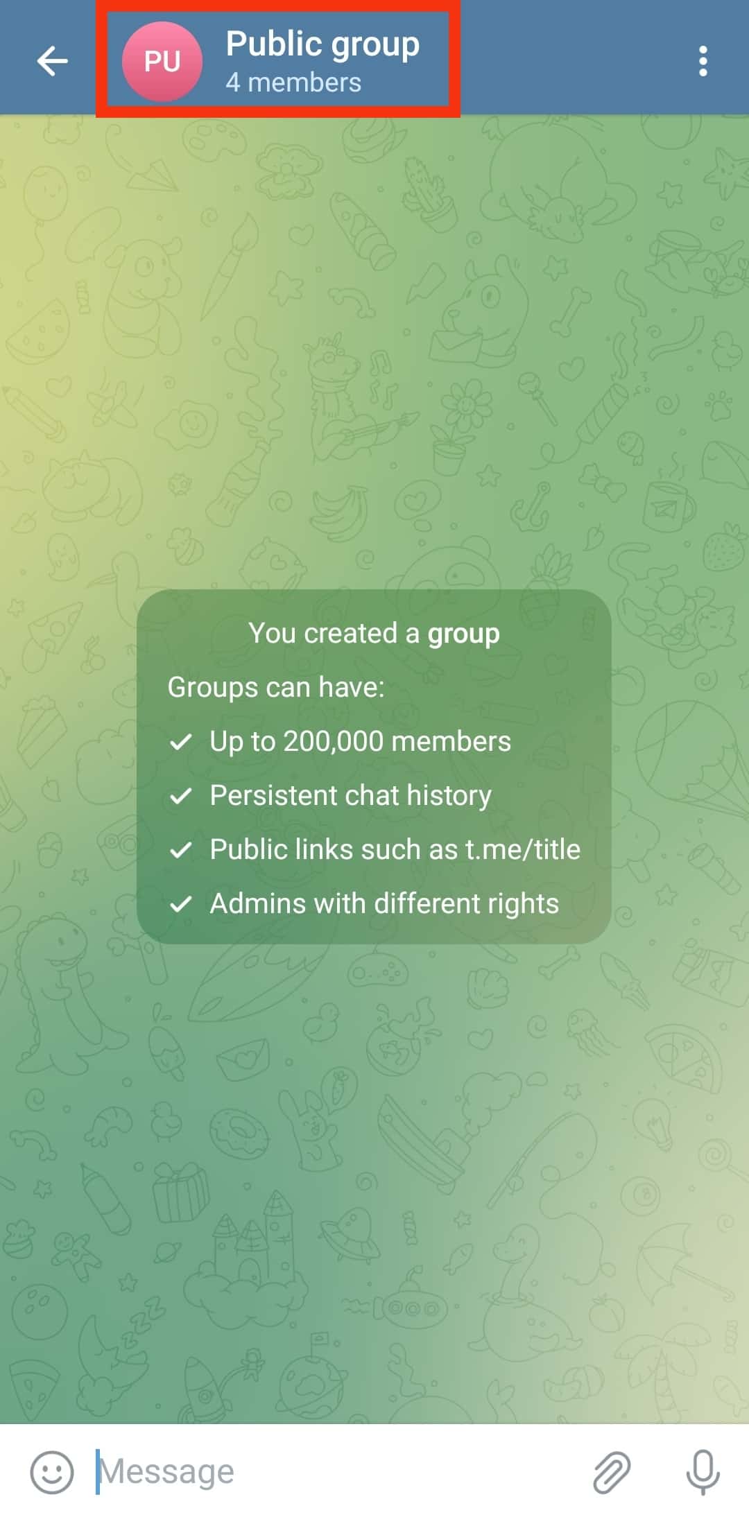 Cómo compartir Telegram Enlace de grupo