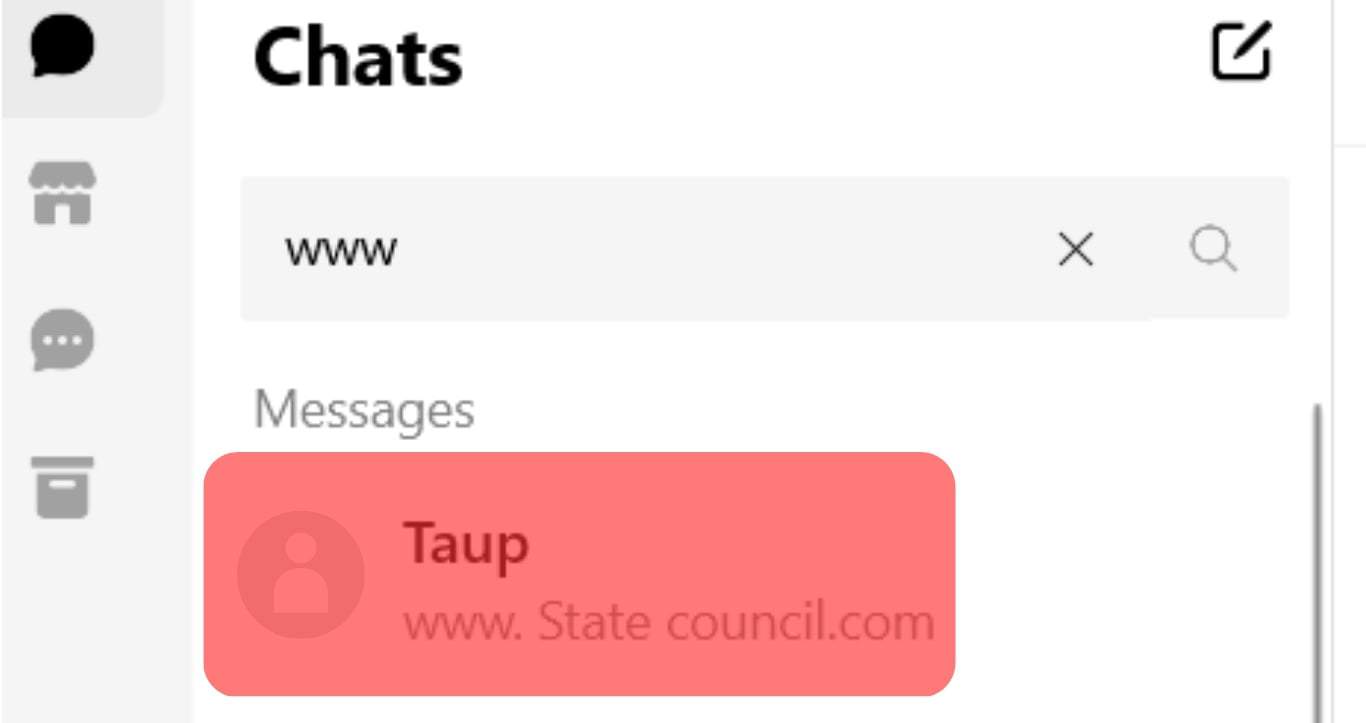 Cómo buscar enlaces en Messenger