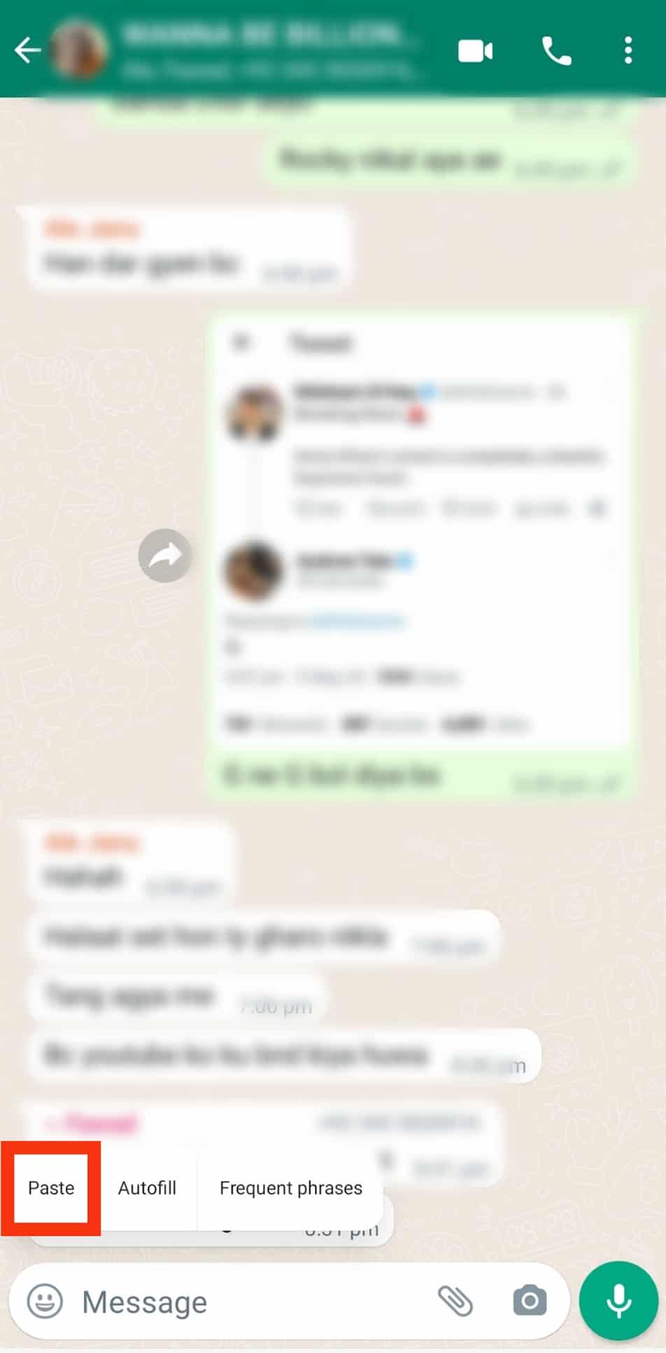 Cuando copias algo en Messenger¿A dónde va?
