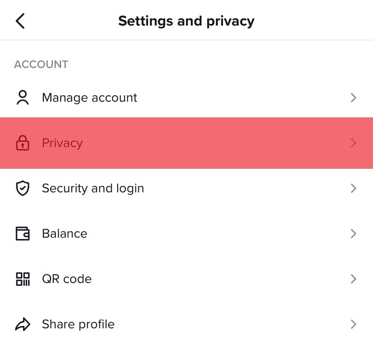 Cómo ocultar la siguiente lista en TikTok