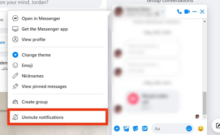 Cómo encontrar conversaciones silenciadas en Messenger?