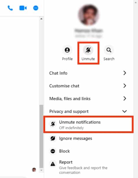 Cómo encontrar conversaciones silenciadas en Messenger?