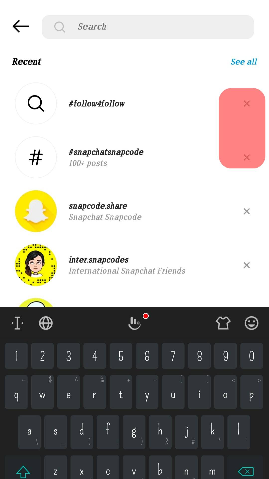 Cómo borrar la actividad en Instagram