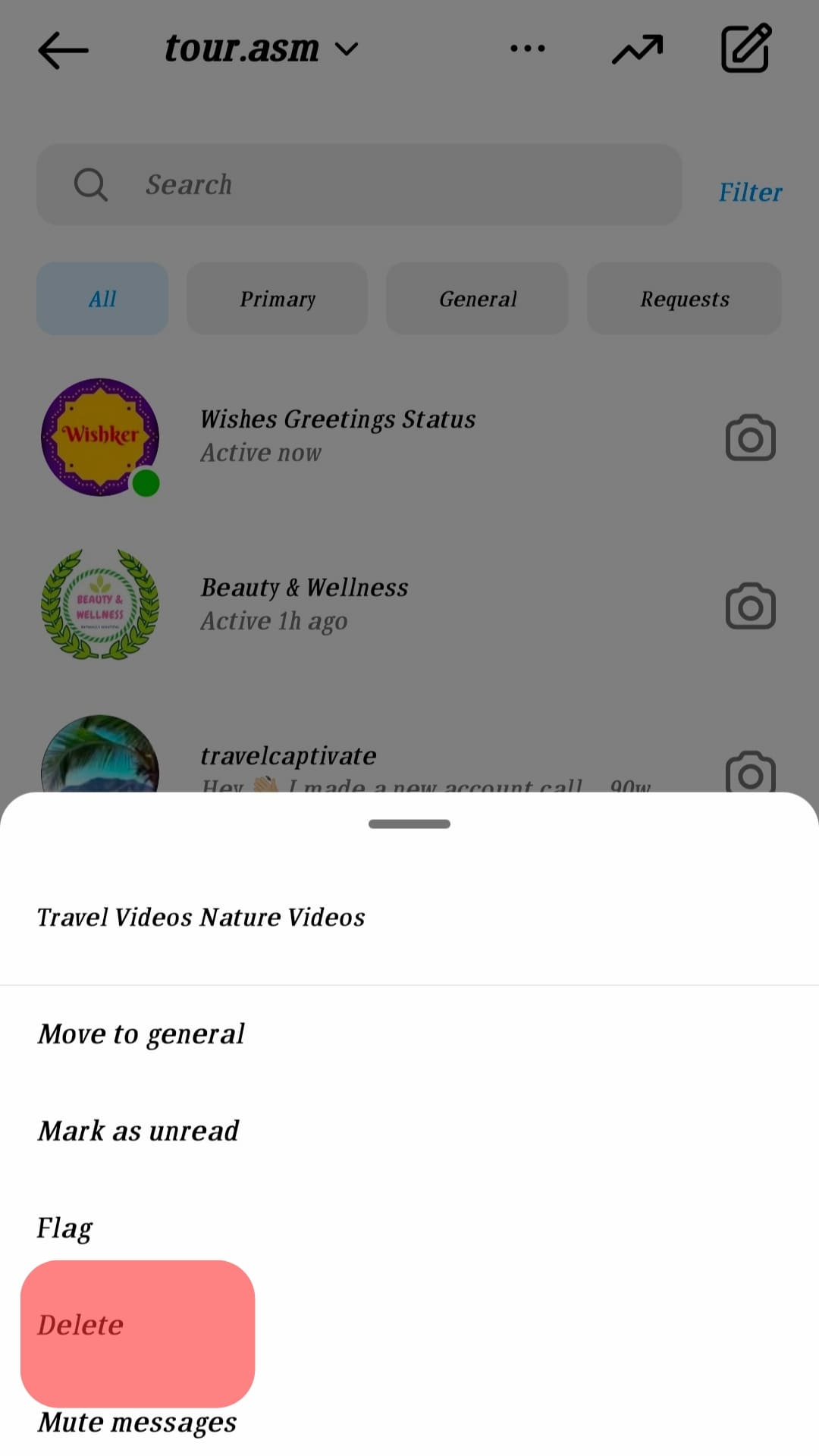 Cómo borrar la actividad en Instagram