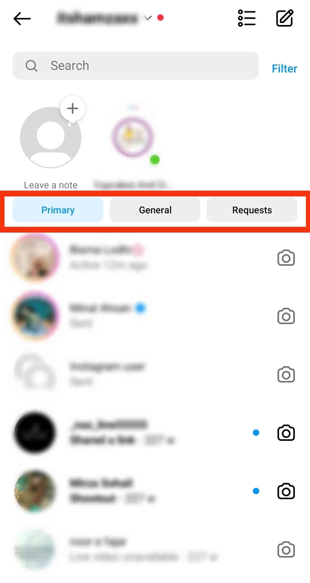 ¿Qué son los mensajes generales en Instagram?