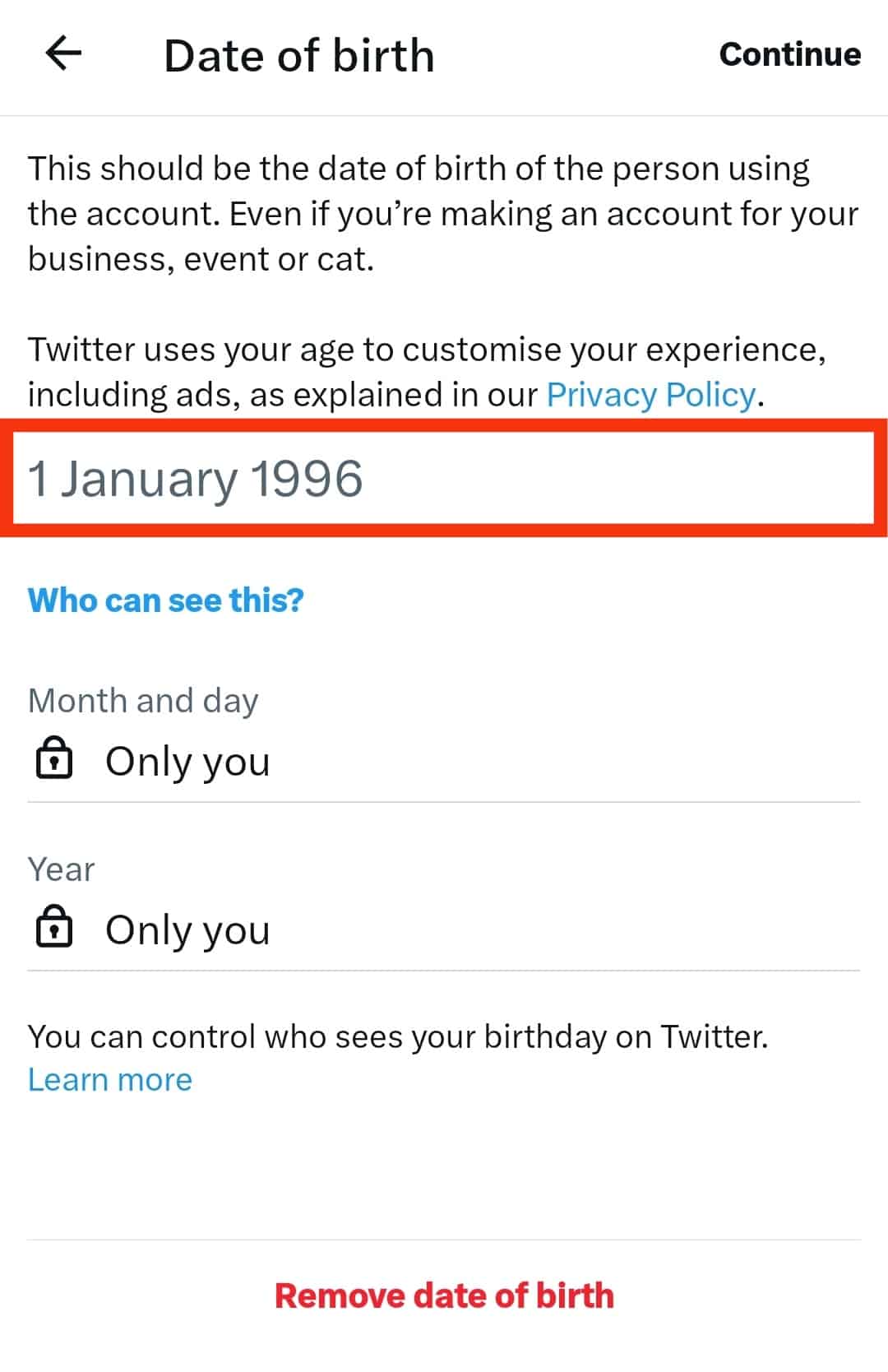 Cómo cambiar tu cumpleaños en Twitter?
