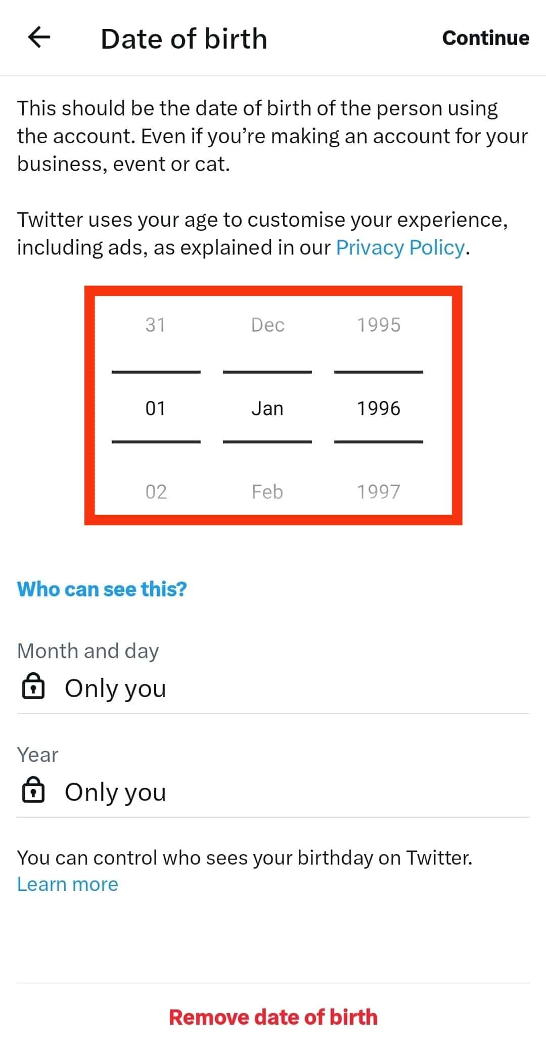 Cómo cambiar tu cumpleaños en Twitter?