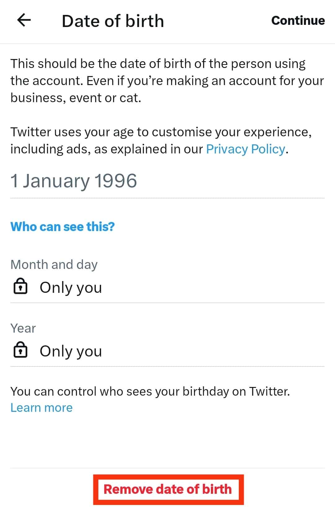 Cómo cambiar tu cumpleaños en Twitter?