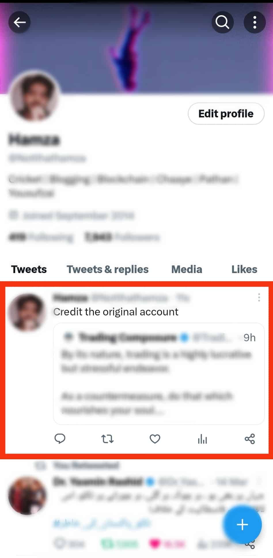 ¿Cómo fijar el Tweet de otra persona?