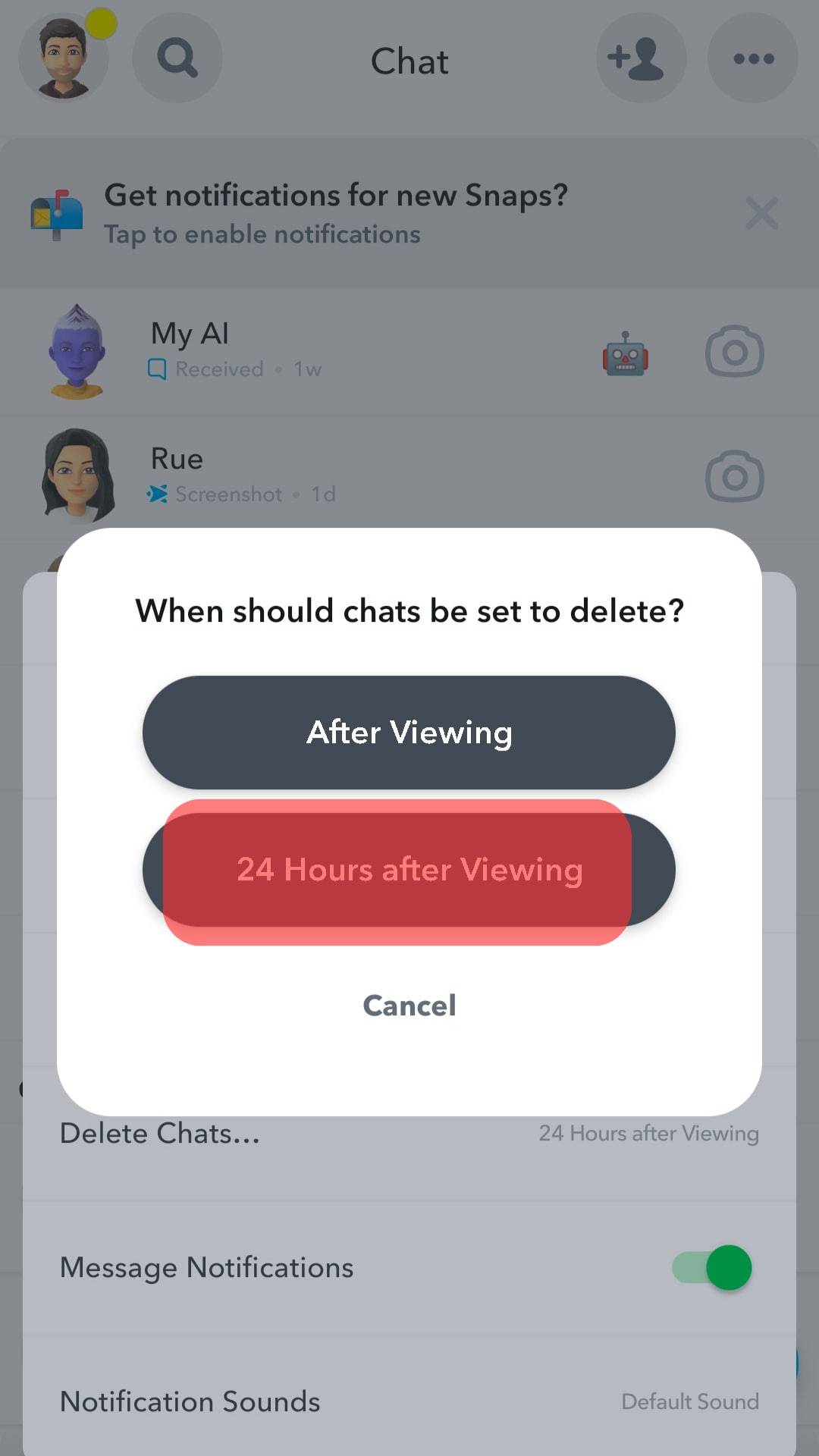 ¿Cuánto tiempo duran los mensajes en Snapchat?