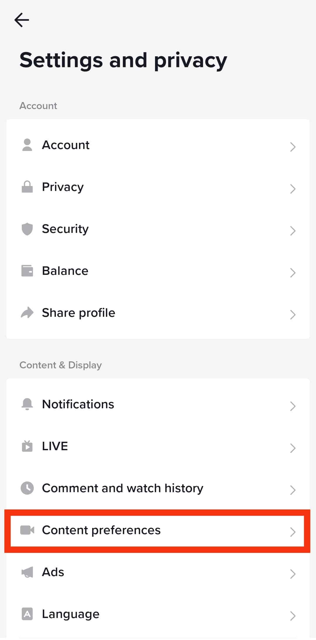 Cómo cambiar sus intereses en TikTok