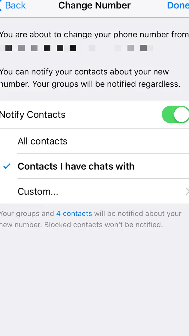 ¿Qué sucede cuando cambias el número de WhatsApp?