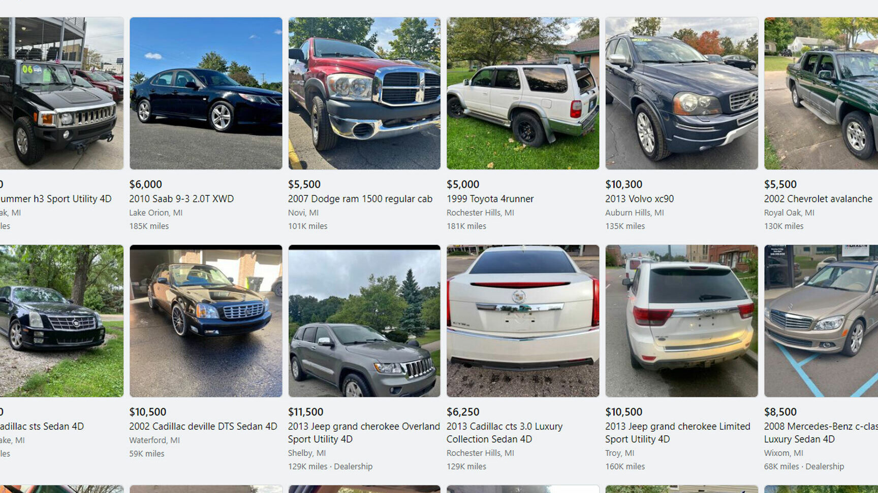 Cómo comprar un automóvil en Facebook Marketplace