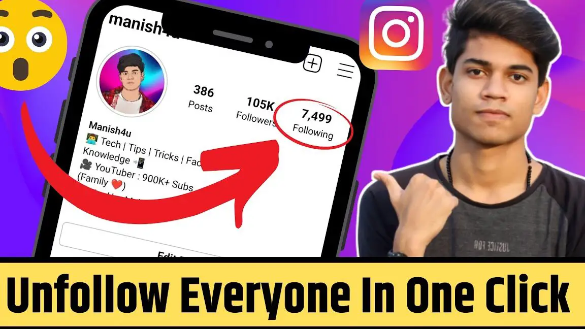 Cómo dejar de seguir a todos en Instagram a la vez [Hindi] |