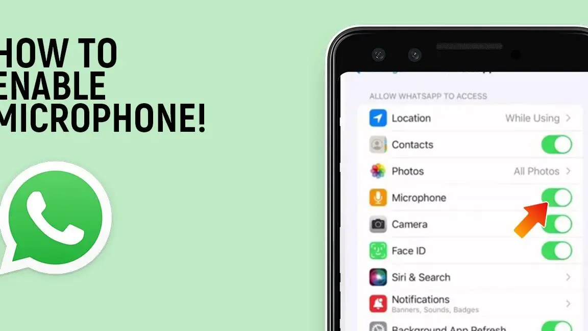 Cómo habilitar el micrófono en Whatsapp en iPhone [fácil]