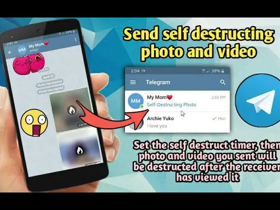 Cómo enviar fotos y vídeos autodestructivos en Telegram