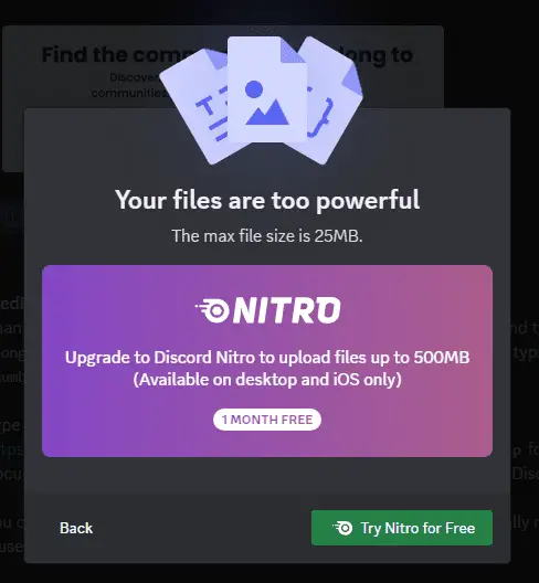Cómo enviar archivos grandes sin Nitro
