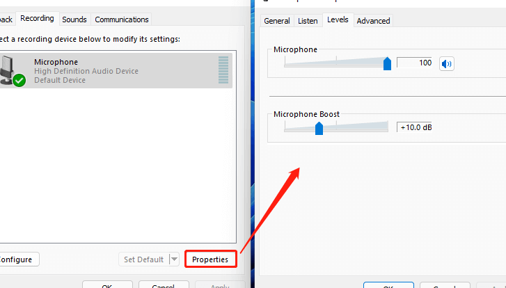 ¿Cómo amplificar/aumentar/aumentar el volumen del micrófono en Windows 11?