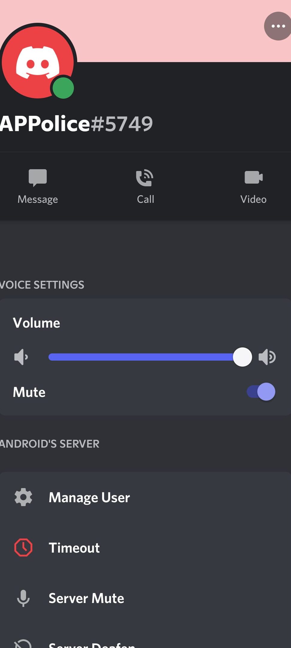 Cómo silenciar a un usuario en Discord
