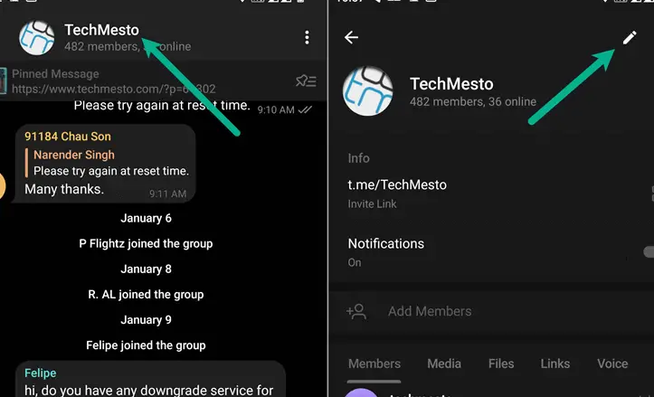 Cómo ocultar la lista de miembros del grupo de tus grupos de Telegram