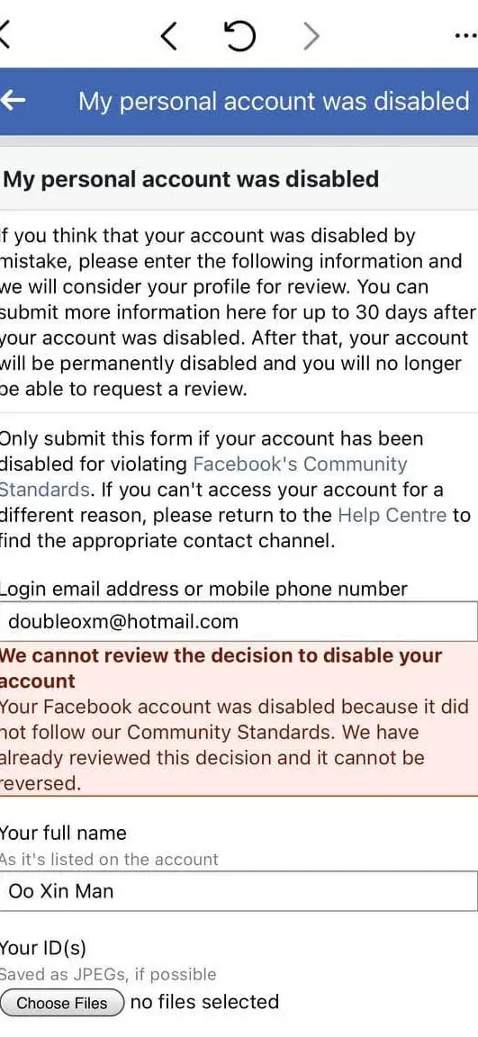 ¿La revisión de la cuenta de Facebook tarda demasiado?