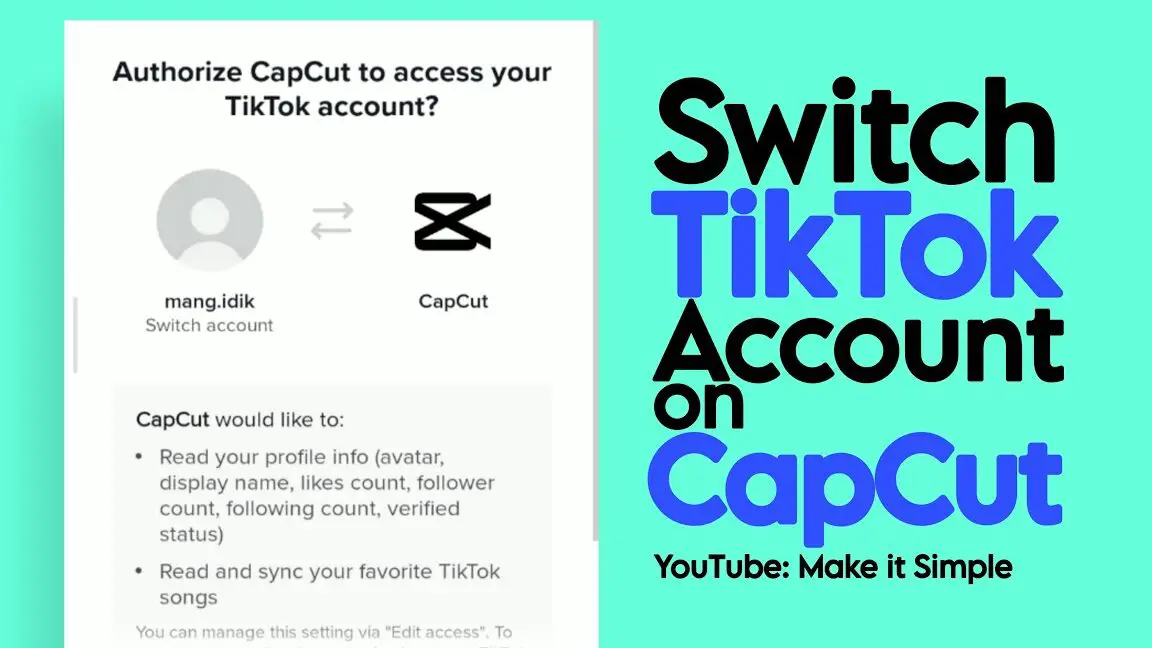 Cómo cambiar de cuenta de TikTok en CapCut