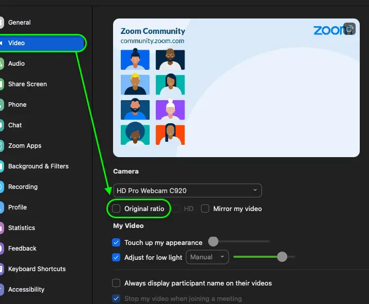Cómo desactivar la cámara con zoom antes de unirse a una reunión ...