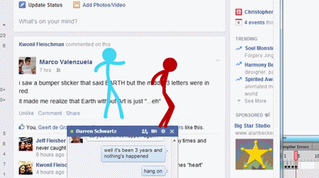 Mi línea de tiempo de Facebook está vacía.