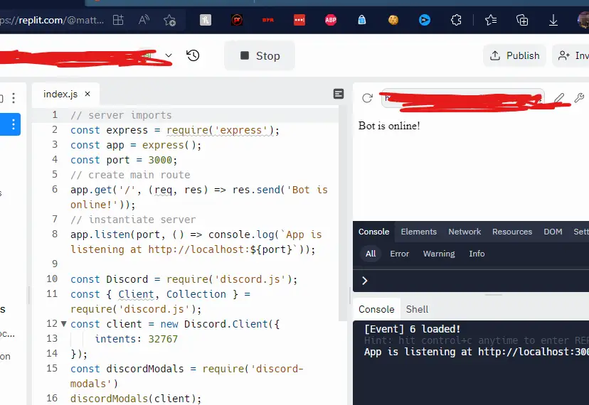 ¿Por qué mi bot de Discord está desconectado, aunque mi respuesta esté en línea?