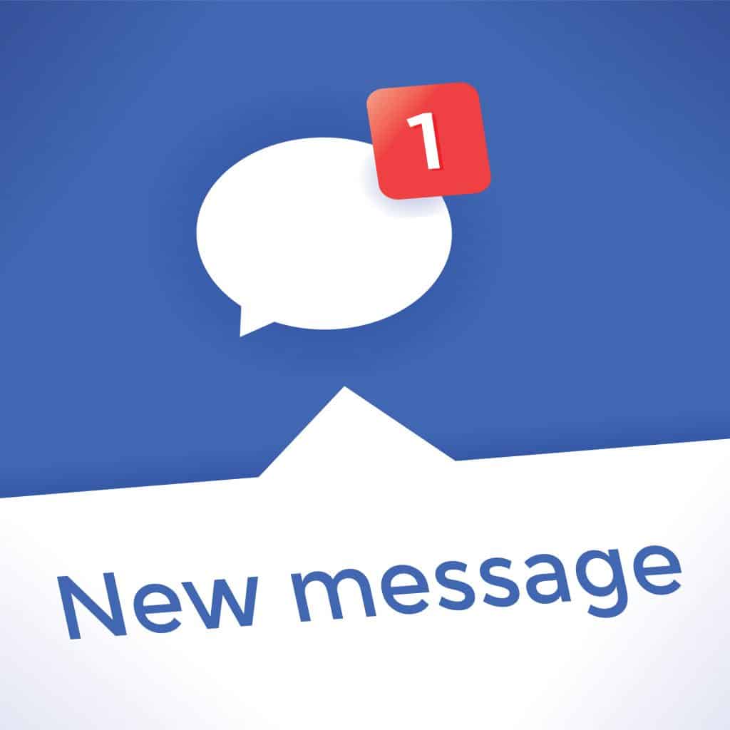 ¿Por qué Facebook Messenger decir tengo un mensaje?