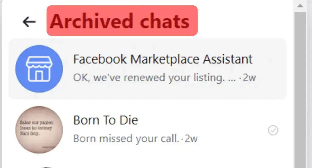 ¿Por qué no puedo ver mensajes antiguos en Messenger?